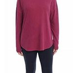 Chaser NWT maroon Hooded thermal/waffle knit pullover. Size M Revolve brand Photo 0