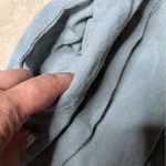 Vtg 1990s Lida Caputo Steel Blue Cotton Gauze Elastic Waist Straight Leg Pants L Size L Photo 2