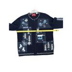 Holiday Lodge North Crest Women’s Full Zip Sweater Cardigan Ski Lodge Sz L(14 Photo 3