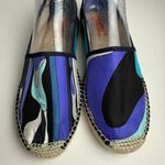 Respoke Pucci Espadrilles NATALIA Blue Classic Silk Scarf Made in Spain EU 40 Size 9.5 Photo 3