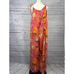 Old Navy Tropical Print XL Romper | Bright Pink, Orange & Yellow Photo 3