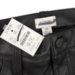 J.Crew NWT Size 31 Black Faux Vegan Leather Full-Length Straight Leg pants $118 Photo 2