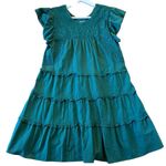 J. Marie green Ginny embroidered ruffle sleeve dress small Photo 9