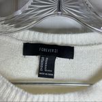 Forever 21 Ivory Knit Scoop Neck Long Sleeve Sweater M Photo 1