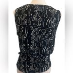 Nicole Miller  Abstract Black and White Tank Top Photo 1