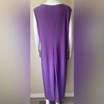 Blair | Purple Pleated Sleeveless Long Maxi Dress | Large Photo 1