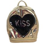 Olivia Miller Mini Backpack Metallic Sequin Heart Bag Photo 0