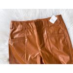 Free People NWT Star Crossed Lovers Leather Straight Leg Pants Photo 6