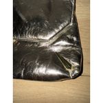 Thierry Mugler M/L Fold Over Metalic‎ Silver Clutch H Photo 3