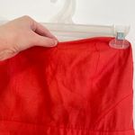Urban Outfitters COOPERATIVE Bright Coral Orange Strapless Mini Sheath Dress Photo 11