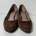 Salvatore Ferragamo Brown Suede Round Toe Kitten Heel Pumps Photo 6