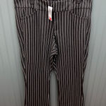 Torrid  Studio Pinstripe Heather Charcoal High Rise Flare Pants Size 14 Tall Photo 0