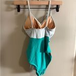 J.Crew Light Blue and Teal One Piece Swimsuit Photo 2