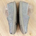 Bobs by Skechers Disco Ball Shimmer Slip On Flats Shoes Silver 7 Photo 4