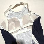 Athleta NEW NWT  Navy Blue White Zimbabwe One Piece Bathing Suit Photo 12
