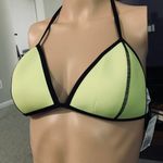 Forever 21 Yellow Neoprene Triangle Bikini Top Photo 3