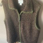 Christopher & Banks  Brown Multicolor heavyweight vest xl Photo 0