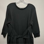 Universal Standard NWT Black Misa Tie Front Crew Neck Sweater Dress Photo 4