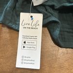 Cupshe Women’s  V-neck, flouncy ruffled hem, baby doll Green tank top size medium Photo 7