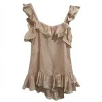 Red Valentino, Blush Romantic Rose Silk Blend sleeveless top, Small Size 6 Photo 1