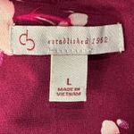 Dress Barn Large Babydoll Top Floral Stretch Long Bell Sleeves Keyhole Round Neck Photo 7