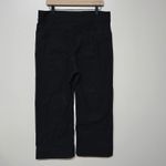 Anthropologie Maeve by The Colette Black Linen Blend Wide Leg Crop Pants Sz 33 Photo 3