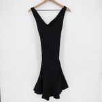 Chiara Boni La Petite Robe Black V Neck Mermaid Hem Cocktail Dress Size 6 Photo 1