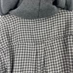 American Eagle NWT  Cropped Hooded Flannel Shirt Plaid Size Medium M NEW Photo 11