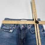 ZARA Woman Jeans Womens 2 Blue Distressed Frayed Hem Premium Denim High Rise Photo 5