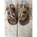 Nicole Women's Albany Brown Strappy Thong Slip On Wedge Sandals Size 7W Sku 25 Photo 7