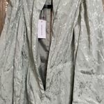 Lovers + Friends Gabriela Jacquard Balloon Sleeve Floral Romper Jade Green XS NW Photo 8