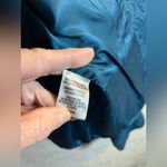 Petite Sophisticate Turquoise Teal Brocade Textured Paisley Blazer 6P classic Photo 4