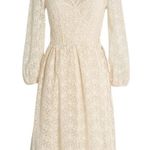 Modcloth Magic in the Air Wrap Dress Ivory Floral Lace w/ Liner Size Small NWT Photo 0