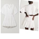 Jason Wu Cutout Ruched Cotton-blend Poplin Mini Dress -size 8 Photo 1