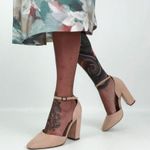 ASOS Pleasant High Block Heels in Blush Pink | Size 7 Photo 1