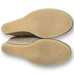 J. Crew Women's Beige Suede Shearling Wedge Ankle Boots Size 7 Tan Photo 9