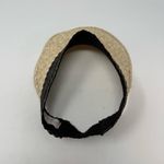 Free People Black and Tan Woven Straw Sun Visor Hat OS Photo 8