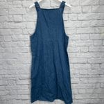 Talbots Vintage  Denim Jumper Overall Dress Petites Size 14 Chambray Midi New Photo 1