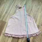 Listicle Pink Halter High Neck Tassel Hem Camisole Tank Top US Size L Photo 5
