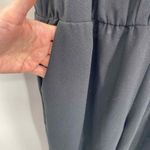 Joie  Jumpsuit Womens Large Black Polyester Halter Straps Pockets Wide Leg Photo 2