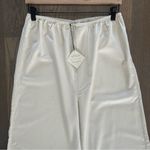 NWT Baserange Stoa Wild Silk Elastic Waist Wide Leg Lounge Pants Natural Cream S White Photo 2