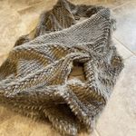 EXPRESS faux fur open front vest tan brown medium large pockets Photo 5