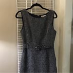 Banana Republic Brand New!  Black & Gray Belted Tweed Power Dress Size 8 Photo 9