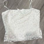 White Lace Tank Top Photo 0