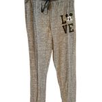Disney 🤯4/$15 ‎ Mickey Mouse Love Jogger Pants Lounge Sleepwear Drawstring Small Photo 0