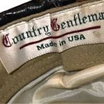 Vintage country gentleman black leather cap! Now would be considered unisex! Photo 8