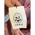 Cider  Pink Floral Tiered Ruffle Mini Dress Tie Straps Smocked Back Size 1X Photo 3