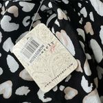 Free People Bare It All Tank Bodysuit Black Animal Print Cowl Neck Size L NWT Photo 8