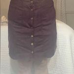 Dark Purple Button Up Skirt Size L Photo 4