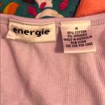 Energie  EUC rhinestone embellished ribbed blouse Photo 2